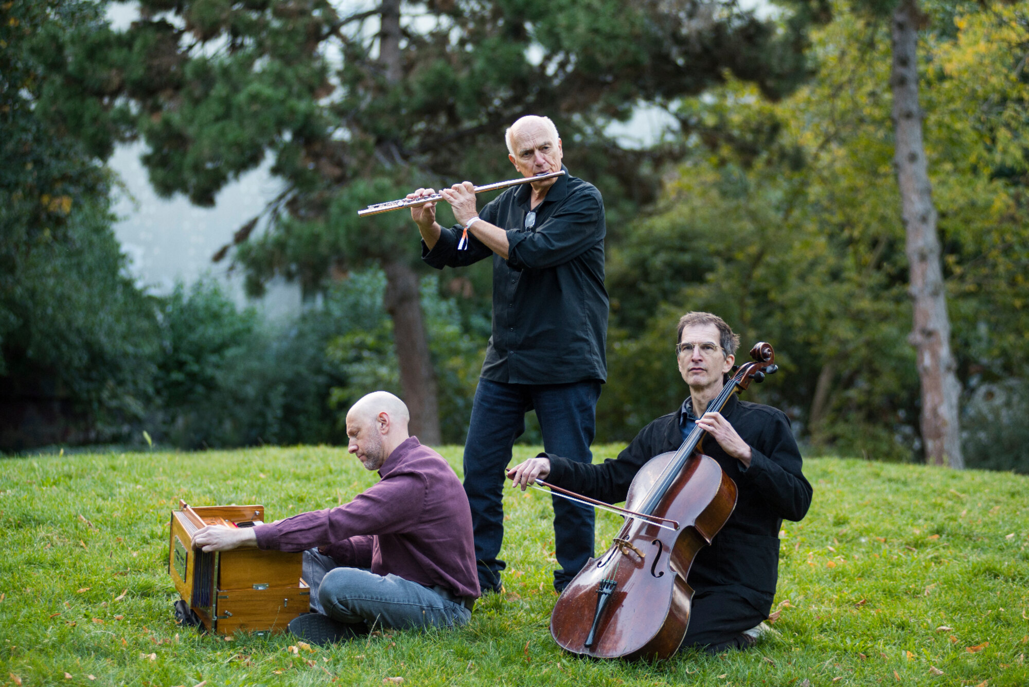 Canto dei Sass’ beim Musizieren im Freien.